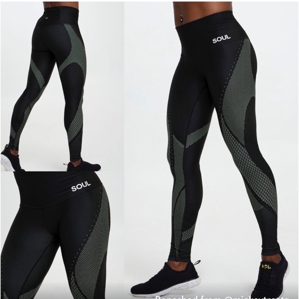 Lululemon x soul cycle mapped out HR tights